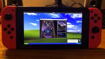 Lo que ves es Windows XP en Nintendo Switch ¡corriendo el Pinball!