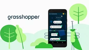 Grasshopper es una aplicación que te enseña a programar en JavaScript