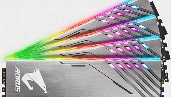 Gigabyte presenta memorias RAM RGB con módulos sin chip