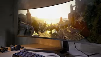 Samsung muestra un monitor 5120x1440 completo con FreeSync 2 HDR
