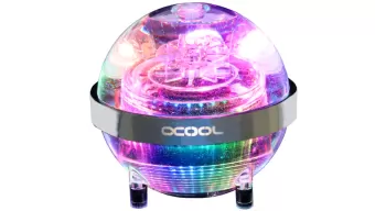 Esta esfera sirve de depósito para tu refrigeración líquida a medida