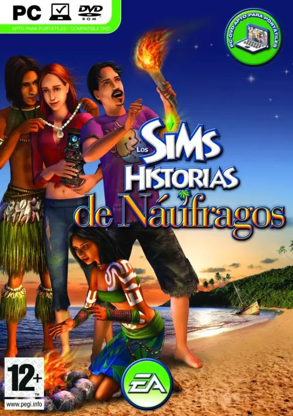Carátula de Los Sims Historias de Náufragos