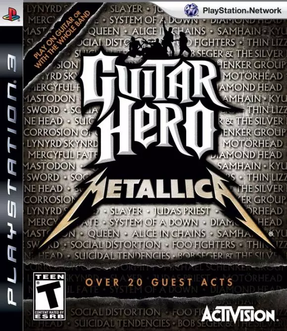 Carátula de Guitar Hero: Metallica
