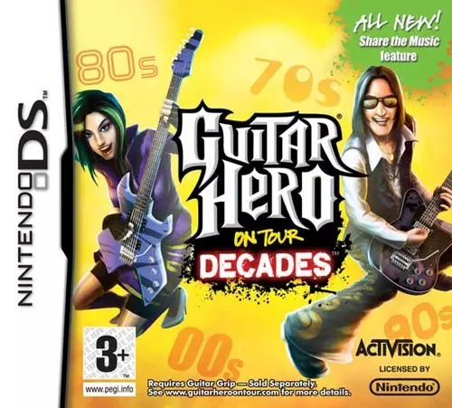 Carátula de Guitar Hero On Tour: Decades
