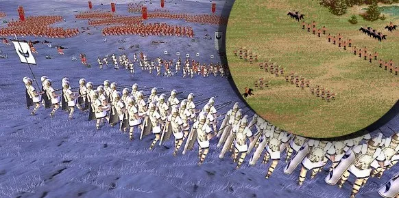 Se detecta cierto parecido, ¿no? Debemos considerar a los creadores de Centurion: Defender of Rome como unos verdaderos visionarios, puesto que elaboraron la fórmula Total War a comienzos de los 90.