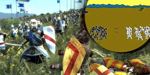 The Ancient Art of War es lo más parecido a un RTS que había en la década de los 80, y ya presentaba fuertes lazos con el tipo de representaciones de las batallas que se llevarían 30 años después.