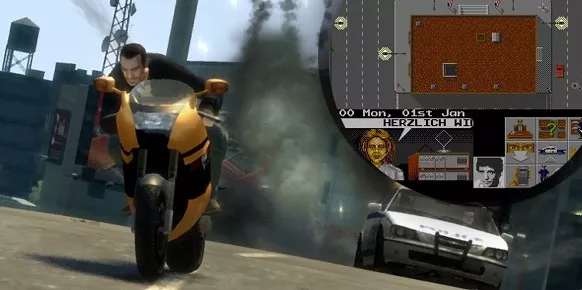 Los paralelismos entre el primer GTA y Hill Street Blues The Videogame son tremendamente obvios. Vista cenital, libertad de acción, vehículos… Con las nuevas entregas de Rockstar no se ha cambiado gran cosa sobre la base a parte del diseño 3D.
