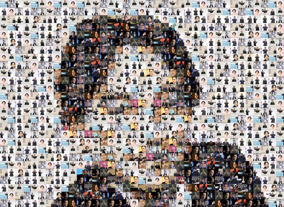 Las muestras de afecto han ido por toneladas en las redes sociales, incluidos trabajos personales. Aquí un mosaico creado por Daniel Vuckovic en homenaje a la figura de Iwata.