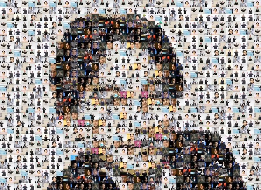 Las muestras de afecto han ido por toneladas en las redes sociales, incluidos trabajos personales. Aquí un mosaico creado por Daniel Vuckovic en homenaje a la figura de Iwata.
