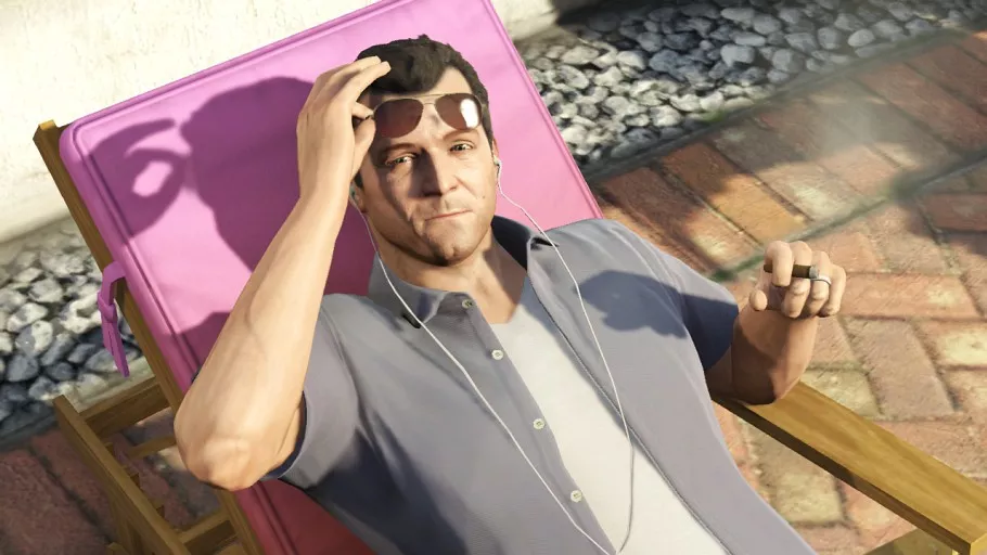 Michael es, sin duda, el personaje más completo y complejo de Grand Theft Auto V. Cargado de contradicciones y atenazado por una vida familiar para la que un ser como él, que viene directamente del crimen organizado, no está preparado.