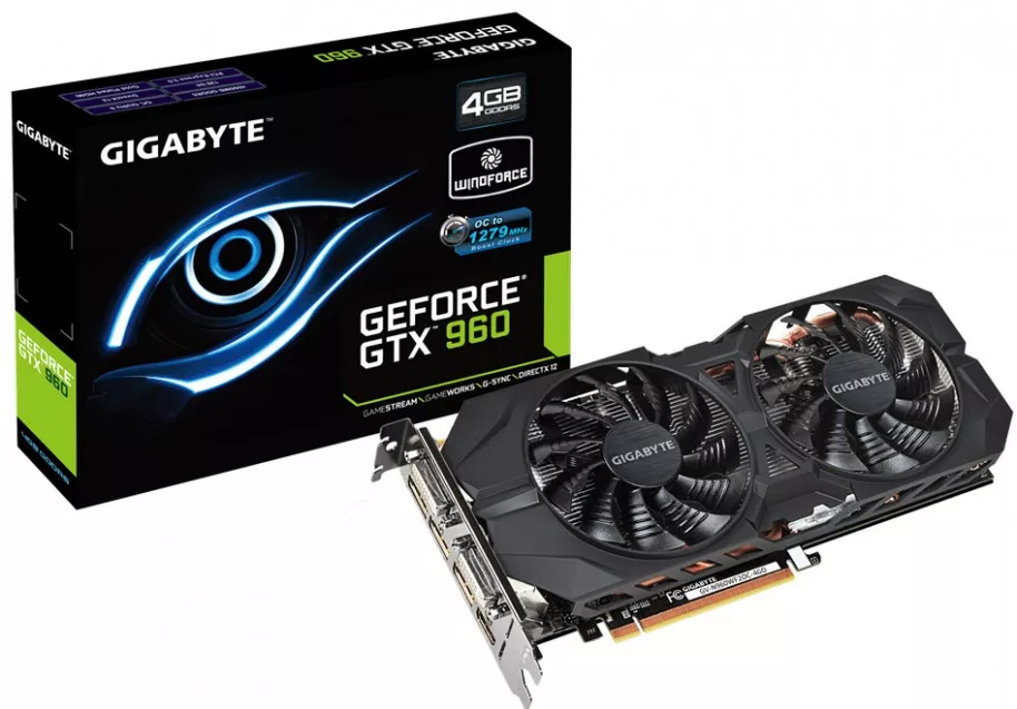 La Gigabyte GTX960 WF3 nos parece la alternativa más balanceada en la gama media: 4GB, OC de fábrica y un consumo irrisorio.