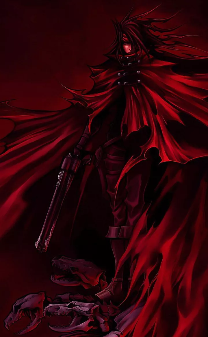 Vincent Valentine en Dirge of Cerberus. El juego no era gran cosa, pero todos recordamos la inmensa capa del “vampiro”.