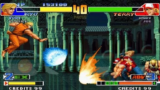 Enfrentar a Ryo contra Terry era un auténtico sueño. ¿Quién es el luchador más fuerte de SNK? KOF respondería la pregunta contundentemente.