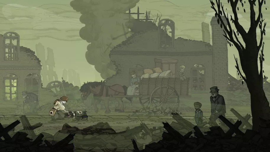 Actualmente, tenemos varios ejemplos de videojuegos antiguerra. DEFCON (imagen de arriba) es uno de ellos. El emocionante Valiant Hearts de Ubisoft Montpellier es otro exponente de interés.