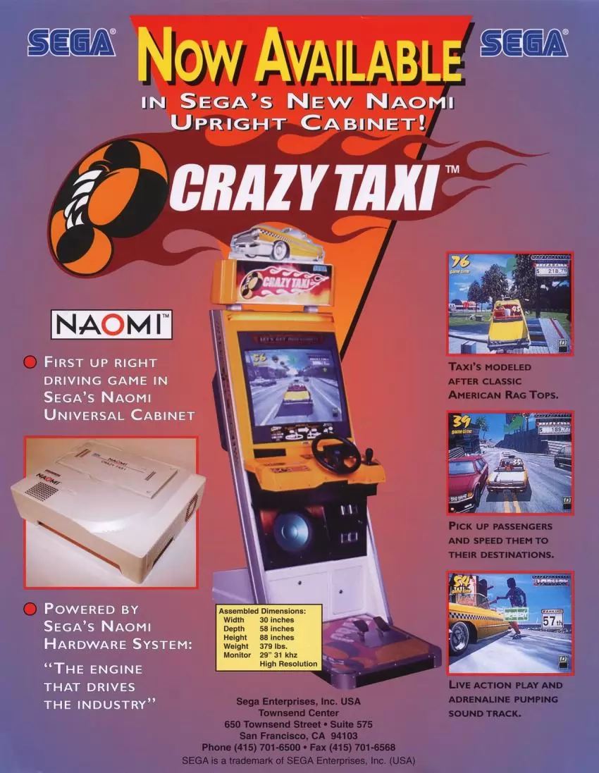 ¿Recuerdas Crazy Taxi? Los coches más rápidos a ritmo de The Offspring y Bad Religion