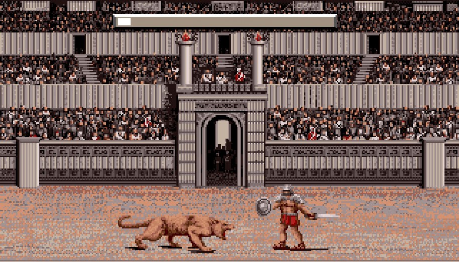 Los combates con gladiadores son muy sencillos, pero con un poco de habilidad nos permitirán subir la moral del pueblo.