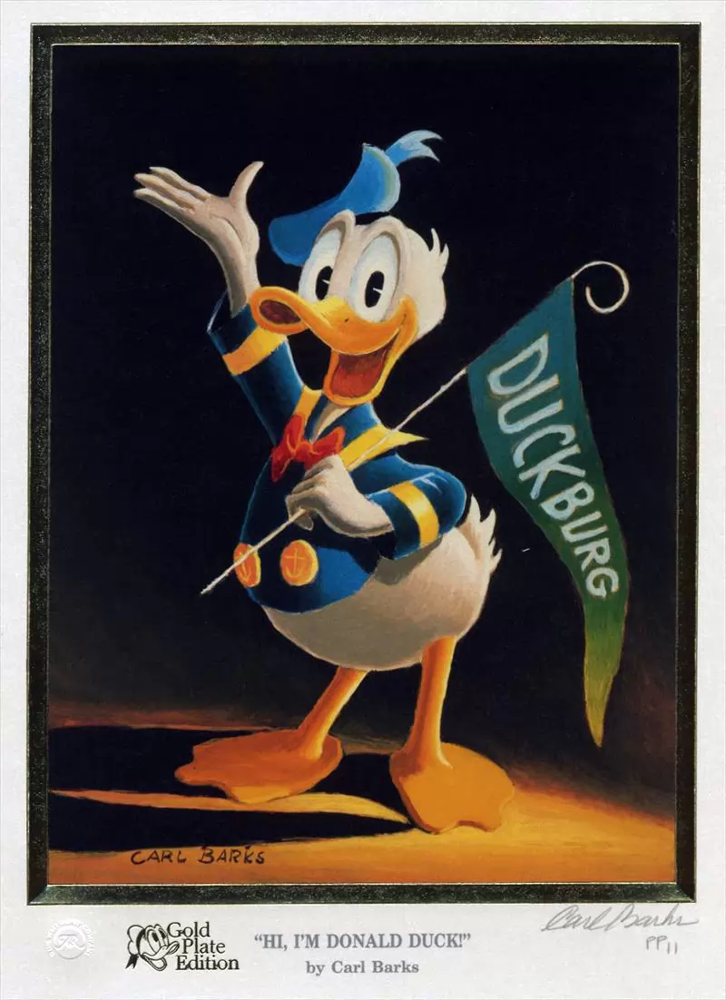 El mítico Donald de Carl Barks.
Imagen: Howardlowery.com