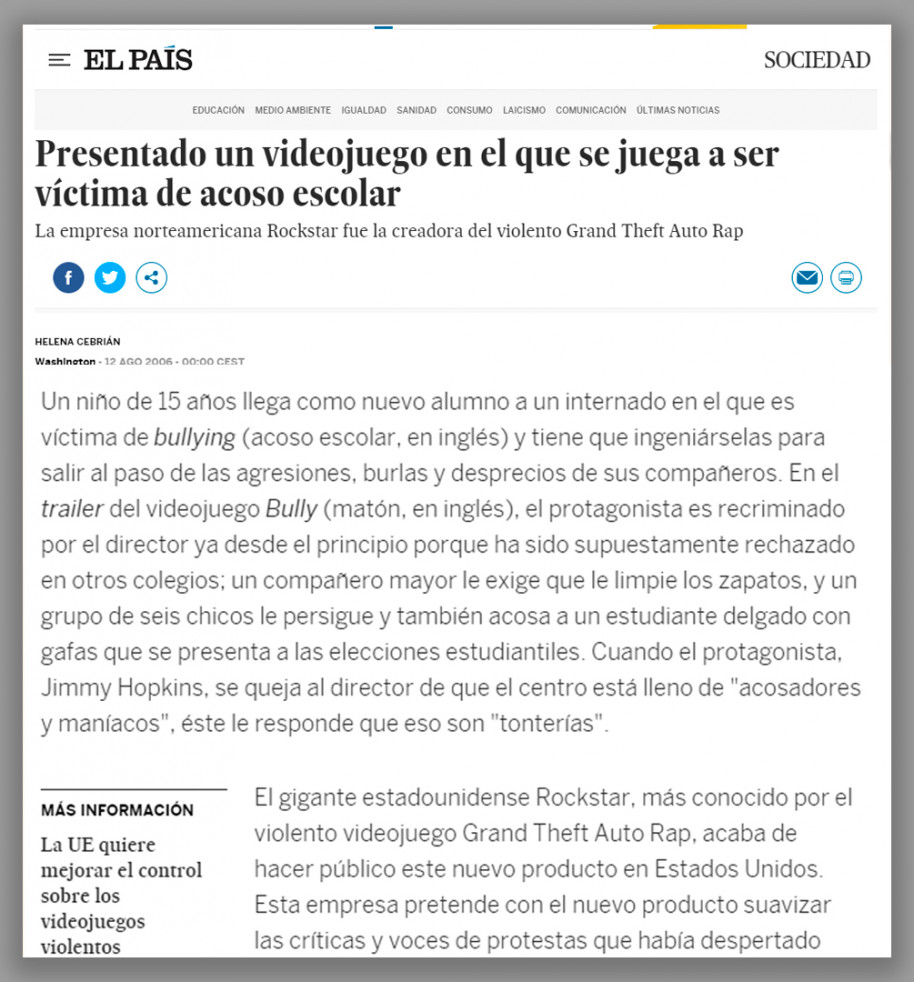 El caso Bully: el juego más odiado