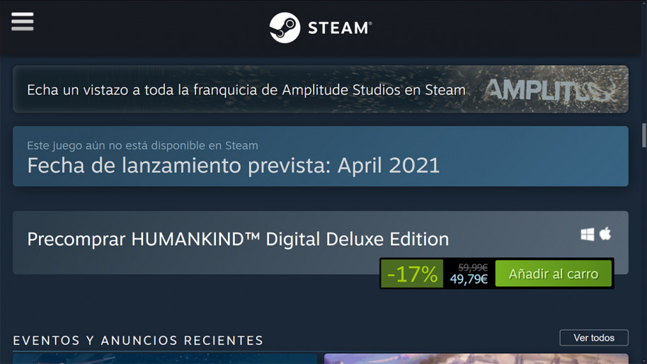 Preventas con descuento, una práctica bastante habitual en la industria.