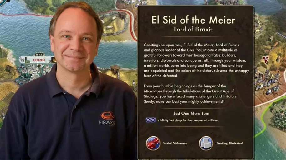 Sid Meier, diseñador de videojuegos. Imagen: Firaxis Games.
