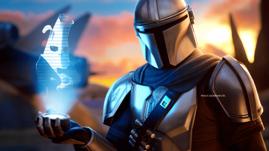 Fortnite. Crossover con The Mandalorian.