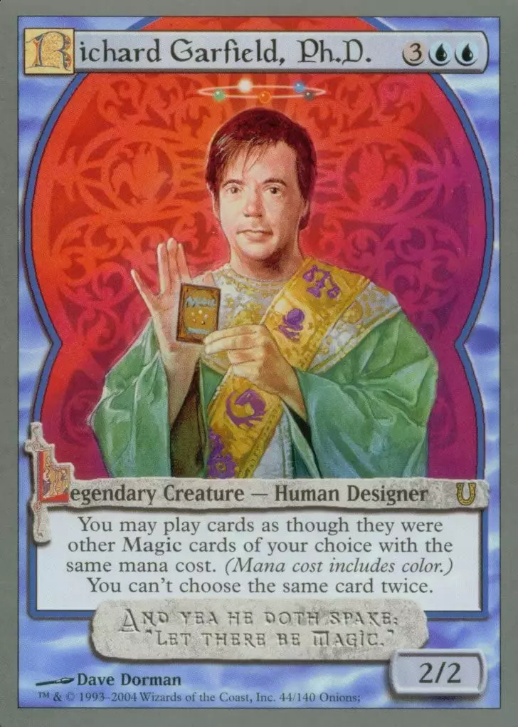 Richard Garfield en una ilustración para su propio juego.