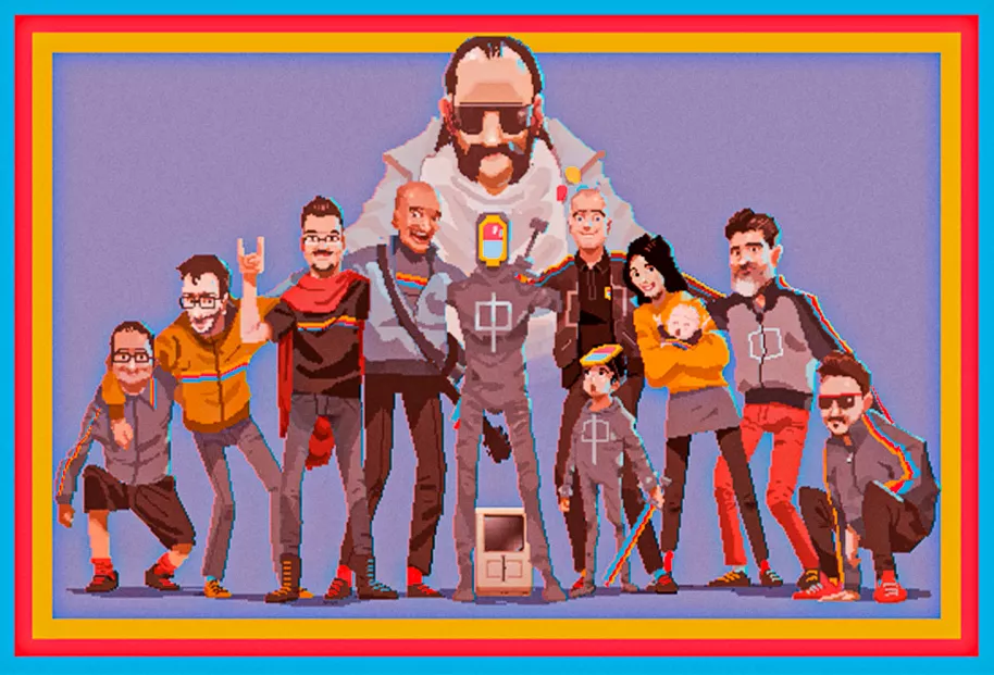 El pixelado equipo de Studio Koba