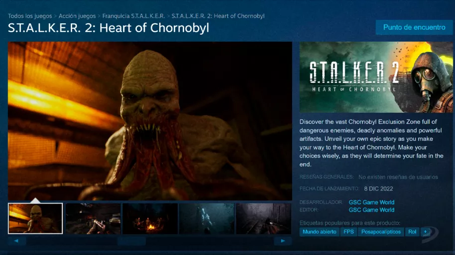 STALKER 2 ha cambiado su título por 'Heart of Chornobyl', que es el nombre ucraniano de Chernóbil.