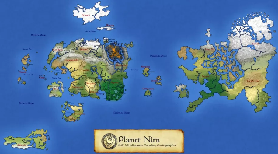 Mapa de Nirm. Imagen: Fandom.com