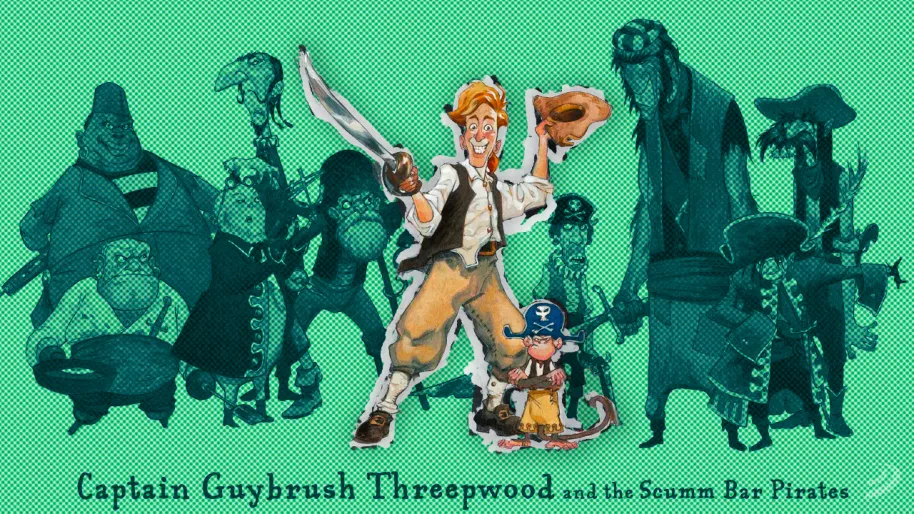 Diseño de Steve Purcell para la película de Monkey Island. Imagen original: ILM