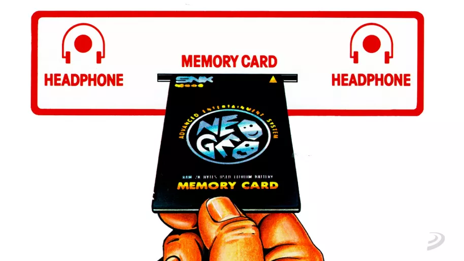 Publicidad original de la Memory Card de Neo Geo