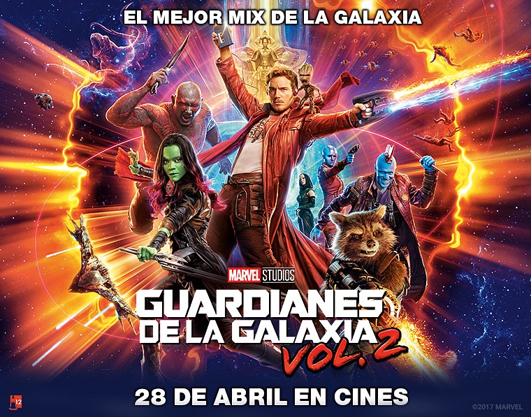 Gana un pack de premios de la película Guardianes de la Galaxia 2 Gana un pack de premios de la película Guardianes de la Galaxia 2