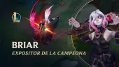 Expositor de la campeona Briar. Vídeo a fondo de League of Legends