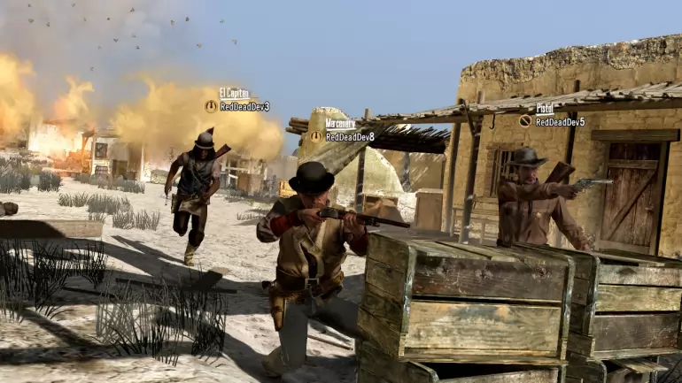 El multijugador de Red Dead Redemption nos permitió vivir emocionantes tiroteos contra otros jugadores. El multijugador de Red Dead Redemption nos permitió vivir emocionantes tiroteos contra otros jugadores.
