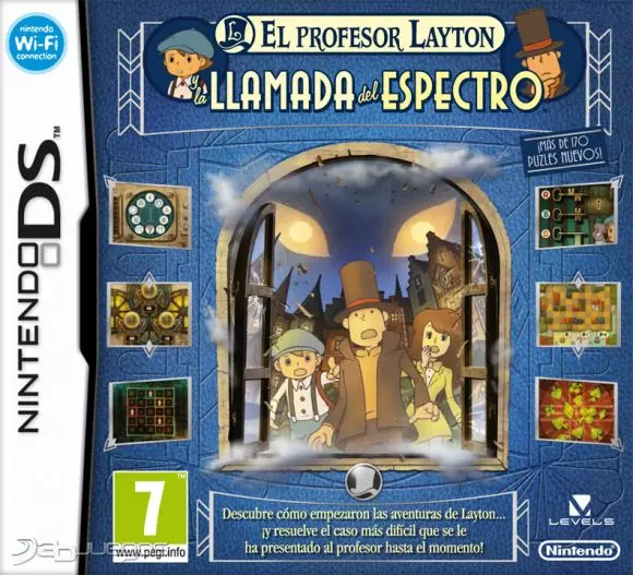 Carátula de El profesor Layton y La llamada del Espectro