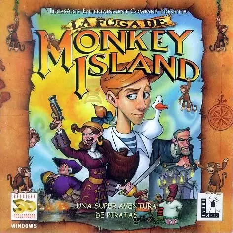 Carátula de La Fuga de Monkey Island