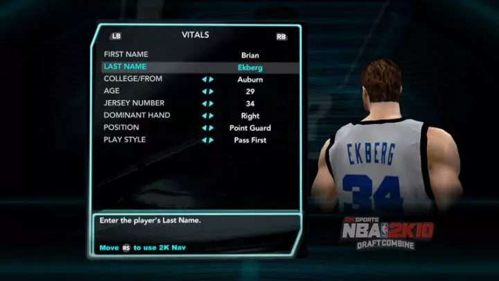 NBA 2K10 Draft Combine