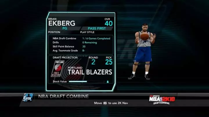 NBA 2K10 Draft Combine