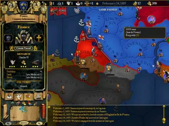 Europa Universalis For The Glory - PC