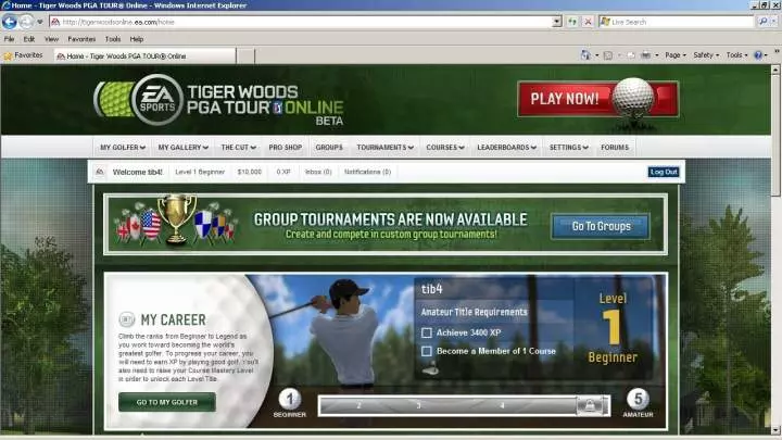 Tiger Woods PGA Tour Online