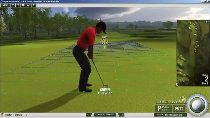 Tiger Woods PGA Tour Online - Web