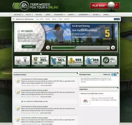 Tiger Woods PGA Tour Online