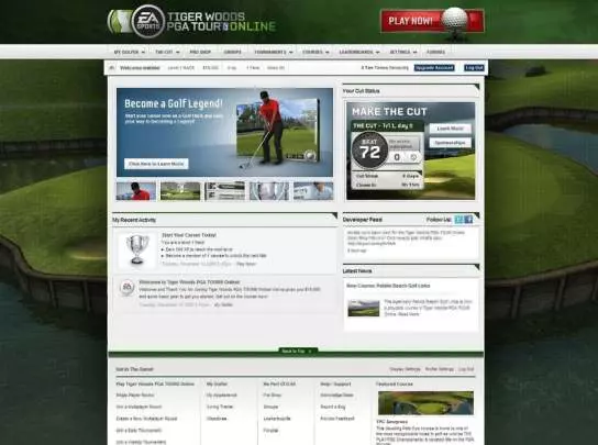 Tiger Woods PGA Tour Online - Web