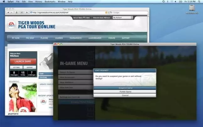 Tiger Woods PGA Tour Online - Web