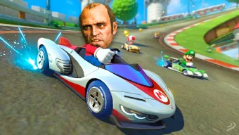¿Una carrera de Mario Kart en GTA Online? Faltan cáscaras de plátano, pero este vídeo es divertidísimo