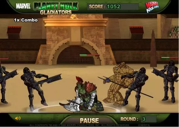 Planet Hulk Gladiators - Web