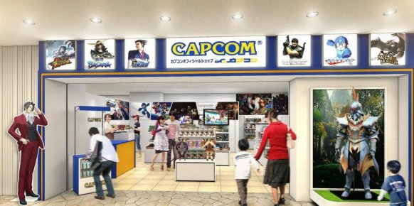 Recreación del estilo que tendrán las tiendas Capcom Recreación del estilo que tendrán las tiendas Capcom