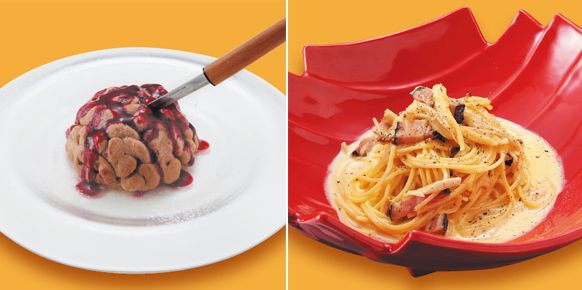 Dulces con forma de cerebro para los postres Resident Evil del primer restaurante de Capcom Dulces con forma de cerebro para los postres Resident Evil del primer restaurante de Capcom