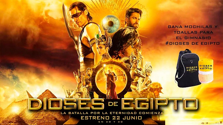 Gana packs de regalos de la película Dioses de Egipto Gana packs de regalos de la película Dioses de Egipto