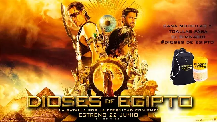 Gana packs de regalos de la película Dioses de Egipto Gana packs de regalos de la película Dioses de Egipto
